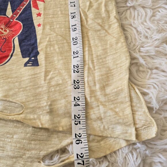 Jaded Gypsy Johnny Cash Tea Stained Distressed Tee - Picture 6 of 6